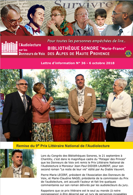 Newsletter de la Bibliothèque Sonore des Alpes de Haute-Provence