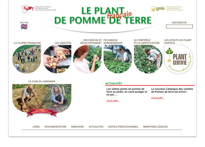 Page d'accueil du site plantdepommedeterre.org